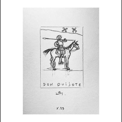 Don Quichotte et les moulins 