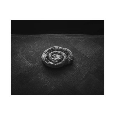 Un pain aux raisins sur la table de bois
